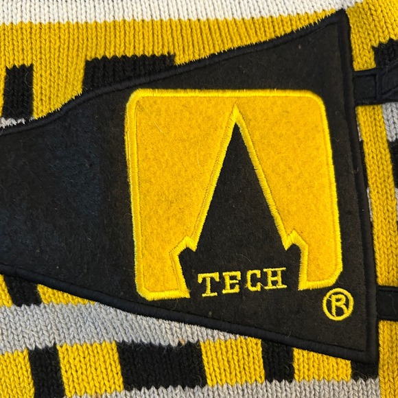 Vintage Georgia Tech Yellow Jackets Knit Sweater Vest Birch Bros Mens Medium - Picture 8 of 16